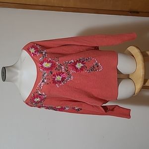 FREE PEOPLE Embroidered Sweater